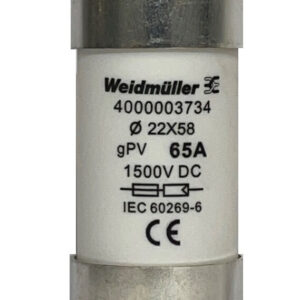 FUSE WSFL 22X58 65A 1K5V GPV