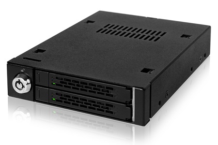 Advantech 96RACK-3-SS-CR-B1 ICY Dock 2.5"x2 SAS/SATA Black