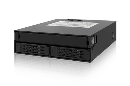 Advantech 96RACK-5-SS-CR-B2 ICY Dock 5.25" 2X2.5" SAS/ST Black