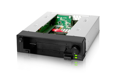 Advantech 96RACK-5-ST-CR-B3 ICY Dock M-RACK 5.25" 1X2.5" & 1X3.5" SATA Black