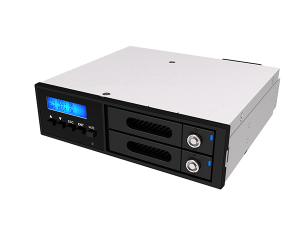 Advantech 96RACK5-ST-R1-RN1 RAIDON SATAIII RAID 0/1 2.5"HDDX2 Black
