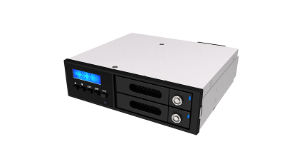 Advantech 96RACK5-ST-R1-RN1 RAIDON SATAIII RAID 0/1 2.5"HDDX2 Black