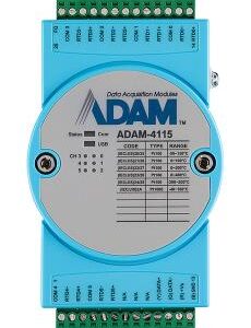 Advantech ADAM-4115-B ADAM-4115 6 kanallı RTD giriş modülü, Pt100, Pt1000, Ni50, Ni508 ve Balco 500 Serisi dahil olmak üzere çok çeşitli RTD sensör tiplerini kabul eder.
