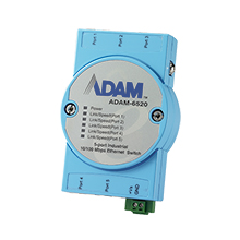 Advantech ADAM-6520 5FE Yönetilmeyen Ethernet Anahtarı, Esnek montaj, -10 ~ 70 ℃