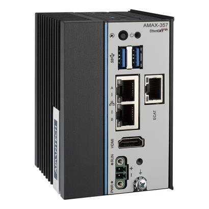Advantech AMAX-357 Ultra Compact PC-based EtherCAT Controller with Intel Atom Processor, 64GB eMMC, 2 x LAN, 2 x USB and Slice IO expansion