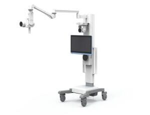 Advantech AMiS-90 Surgi Boom Arm Cart The AMiS-90 Surgi boom arm cart enhances tele-mentoring and surgical navigation with adjustable height and customizable storage solutions.