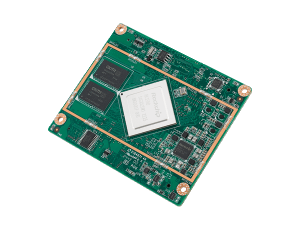 Advantech AOM-3821 AOM-3821 is a SOM module based on Rockchip RK3588 Cortex®-A76 and A55 SoC with 6TOPS NPU, it complies with the RTXe standard and uses B2B connector.