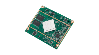 Advantech AOM-3821 AOM-3821 is a SOM module based on Rockchip RK3588 Cortex®-A76 and A55 SoC with 6TOPS NPU, it complies with the RTXe standard and uses B2B connector.