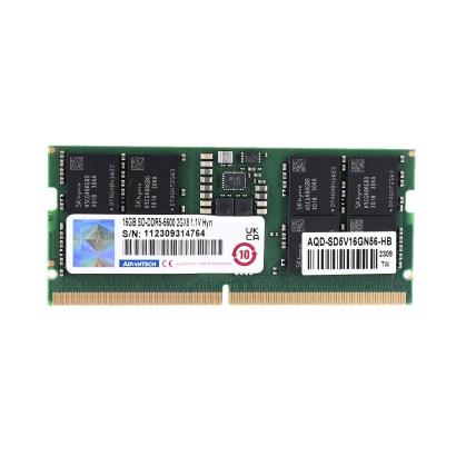 Advantech AQD-SD5V16GN56-HB Advantech 16GB SO-DIMM DDR5-5600 262Pin 2GX8 1.1V Unbuffered Hynix Chip