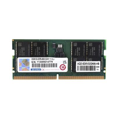 Advantech AQD-SD5V32GN56-HB Advantech 32GB SO-DIMM DDR5-5600 262Pin 2GX8 1.1V Unbuffered Hynix Chip