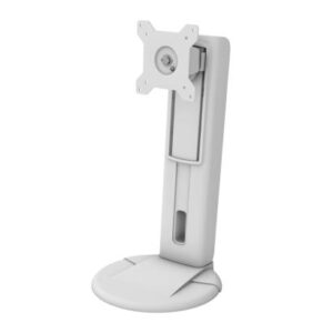 Advantech ARES-2421R ARES-2421R is a height adjusting desk stand compatible with 75x75 / 100x100 mm VESA patterns. It has tilt function and supports a weight of 2~8kg.