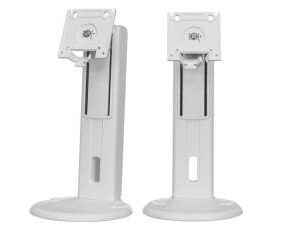 Advantech ARES-24R3G Upgrade Height Adjusting Table Stand with Patented VESA Bracket. It is Compatible with 75 x 75mm or 100 x 100mm VESA patterns.