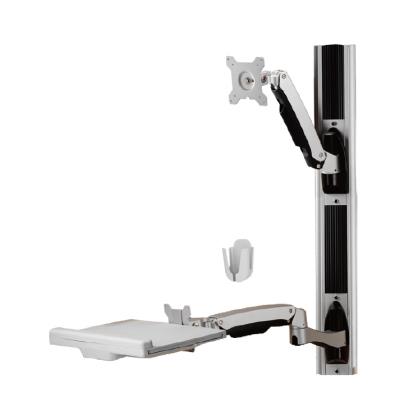 Advantech ARES-5112D ARES-5112D is a rail wall-mounted workstation with keyboard tray that is compatible with 75 x 75mm or 100 x 100mm VESA patterns.