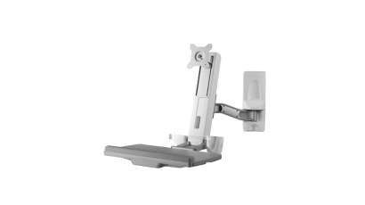 Advantech ARES-5221O ARES-5221O is a wall-mounted workstation with single arm and keyboard tray that is compatible with 75 x 75mm or 100 x 100mm VESA patterns.