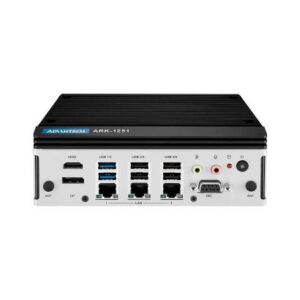 Advantech ARK-1251 Intel® Core Ultra U series processor with thee LAN, four COM, HDMI, DP, GbE, GPIO, Remote Switch, USB x 6