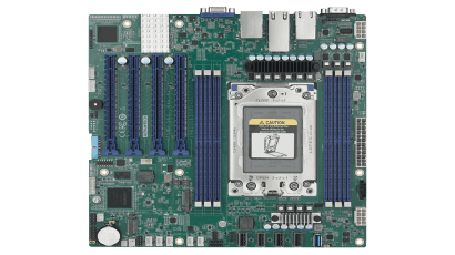 Advantech ASMB-561 MicroATX server board with AMD® EPYC™ 8004, DDR5, PCIe 5.0, and 10GbE for edge AI, HPC, and secure industrial applications.