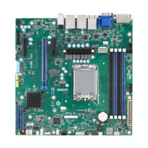 Advantech ASMB-588 LGA 1700 Intel® 14th/13th/ 12th Gen. Core™ MicroATX Server Board with 4 x DDR5, 3 x PCIe (1 x Gen 5, 2 x Gen 4), 6 x USB 3.2, 5 x SATA3, Quad/Dual LAN