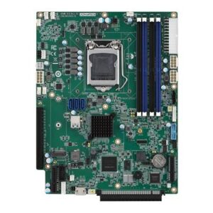 Advantech ASMB-610 LGA 1200 Intel® Xeon® W & 10th Gen Core™ proprietary server board with DDR4, PCIe x16, quad LAN, and IPMI for industrial workstations.