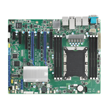 Advantech ASMB-815 6 DDR4, 5 PCIe x8 ya da 2 PCIe x16 ve 1 PCIe x8, 8 SATA3, 6 USB3.0, Çift 10GbE, IPMI'li LGA 3647-P0 Intel® Xeon® Ölçeklenebilir ATX Sunucu Kartı