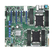 Advantech ASMB-975 12 DDR4, 4 PCIe x16 + 1 PCIe x8+4 PCIe x4, 14 SATA3, 8 USB3.0, Çift 10GbE, IPMI'li Çift LGA 3647-P0 Intel® Xeon® Sunucu Kartı