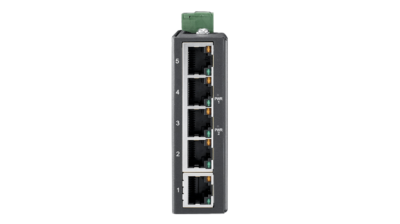 Advantech BB-ESW105-A Düşük VAC Güç Girişi ile 5FE İnce tip Yönetilmeyen Endüstriyel Ethernet Anahtarı
