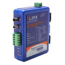 Advantech BB-FOSTCDRI-INV Endüstriyel İzole Seri / Fiber Dönüştürücü - TB, MM ST, fiber ışık Kapalı (boşta)