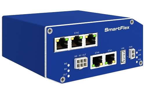 Advantech BB-SR30009125-SWH SmartFlex, Global, 5x ETH, PoE PD, Metal