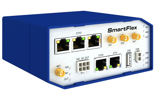Advantech BB-SR30019110-SWH SmartFlex, Global, 5x ETH, WIFI, PoE PD, Plastik