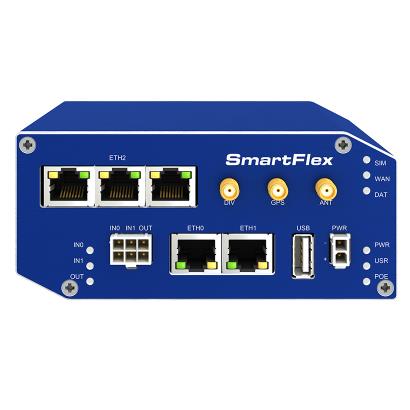 Advantech BB-SR31008120 SmartFlex, Global, 5x Ethernet, PoE PSE, Metal, Without Accessories
