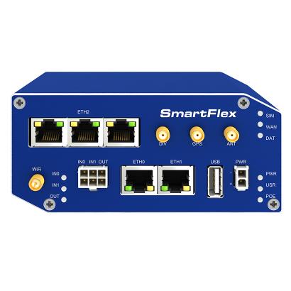 Advantech BB-SR31018120 SmartFlex, Global, 5x Ethernet, Wi-Fi, PoE PSE, Metal, Without Accessories