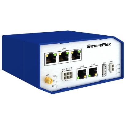 Advantech BB-SR31019110 SmartFlex, Global, 5x Ethernet, Wi-Fi, PoE PD, Plastic, Without Accessories