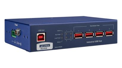 Advantech BB-UHR204 4 Bağlantı Noktalı Endüstriyel USB Hub - izole edilmemiş (USB kablosu dahil)