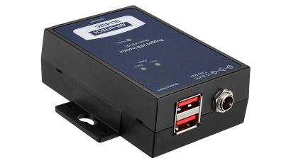Advantech BB-UHR402 2 portlu Sağlamlaştırılmış USB İzolatör - 12 Mbps Tam Hız (USB kablosu ve güç kaynağı dahil)