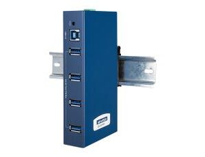 Advantech BB-USH204-B ULI-414H - 4-port industrial USB 3.2 SuperSpeed 5Gbps hub with metal case. ESD Level 4 Protection