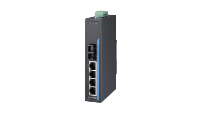 Advantech EKI-2525SI 4FE+1FE SC tek modlu yönetilmeyen Ethernet anahtarı, -40~75℃