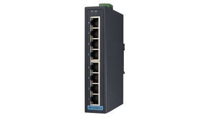 Advantech EKI-2528I-LA 8FE Slim-type Unmanaged Industrial Ethernet Switch with Low VAC Power Input, -40~75℃