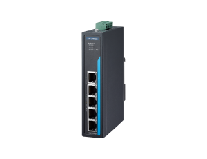 Advantech EKI-2705G-1GPI 4GE PoE+1GE, Unmanaged Ethernet Switch, IEEE802.3af/at, 24~48VDC, -40~75℃