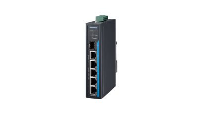 Advantech EKI-2706G-1GFPI 4GE PoE + 1G + 1G SFP, Yönetilmeyen Ethernet Anahtarı, IEEE802.3af / at, 24 ~ 48VDC (BE sürümü), 48V ~ 53VDC (AE Sürümü), -40 ~ 75 ℃