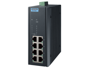 Advantech EKI-2708G-PI 8GE Port Gigabit Unmanaged Industrial PoE Ethernet Switch