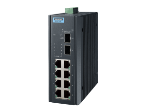 Advantech EKI-2710G-2FPI 8GE + 2G SFP Port Gigabit Unmanaged Industrial PoE Ethernet Switch