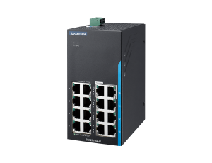 Advantech EKI-2716GI-R 16-port Gigabit Unmanaged Switch with Redundancy RSTP/STP/X-Ring