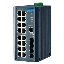 Advantech EKI-2720G 16GE + 4SFP Bağlantı Noktası Gigabit Yönetilmeyen Endüstriyel Anahtar