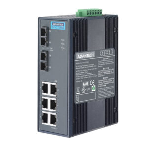 Advantech EKI-2728S 6GE + 2G Tek Modlu Fiber Bağlantı Noktası Yönetilmeyen Ethernet Anahtarı