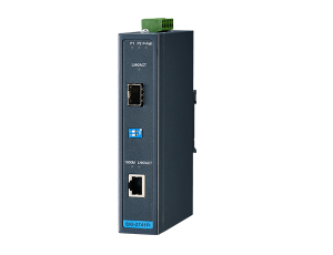 Advantech EKI-2741FI 10/100 / 1000T (X) - SFP Gigabit Endüstriyel Ortam Dönüştürücü, -40 ~ 75 ℃
