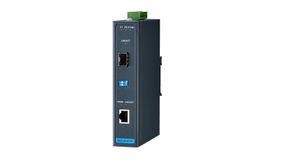 Advantech EKI-2741FI 10/100 / 1000T (X) - SFP Gigabit Endüstriyel Ortam Dönüştürücü, -40 ~ 75 ℃