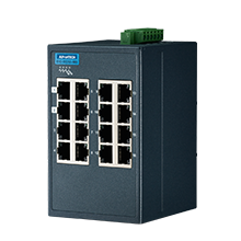 Advantech EKI-5526I-MB 16FE Yönetilen Ethernet Anahtarı desteği Modbus / TCP, -40 ~ 75 ℃