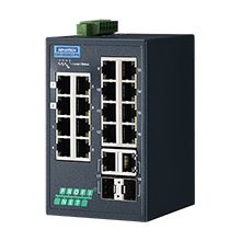 Advantech EKI-5626CI-PN 16FE + 2G Combo Yönetilen Ethernet Anahtarı desteği PROFINET, -40 ~ 75 ℃