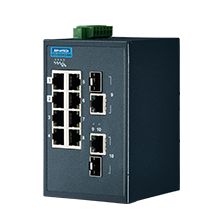 Advantech EKI-5629CI-MB 8FE + 2G Combo Yönetilen Ethernet Anahtarı desteği Modbus / TCP, -40 ~ 75 ℃