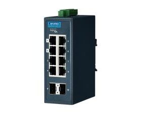 Advantech EKI-5729FI-MB 8-Port + 2 SFP Entry-Level Managed Switch