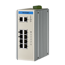 Advantech EKI-5729PI 8GE PoE ve 2G Yönetilmeyen Ethernet Anahtarı, IEEE802.3af / at, E-Mark, 12V ~ 24VDC, -40 ~ 75 ℃